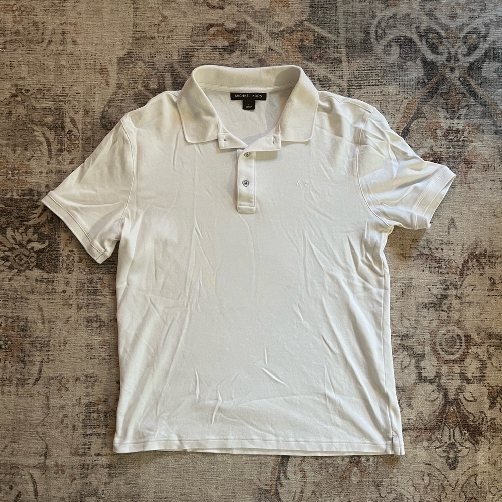 Michael Kors white polo shirt size small